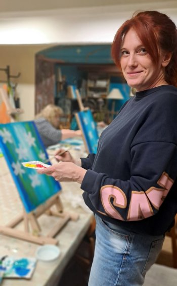 Maľba akrylovými  farbami so zlatením 2026